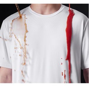 manga corta cuello O blanco en blanco <span class=keywords><strong>t</strong></span> camisa de los hombres de ocio hidrofóbica camiseta - Product Image 1
