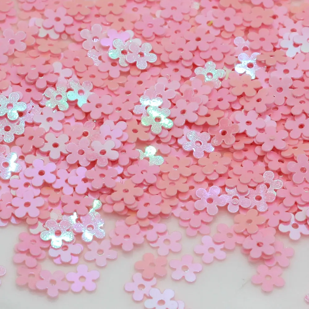 Mixed Colorful Hollow Flowers Daisy Shape 5MM Sequin Glitter Paillettes For Nail Art Manual DIY Crafts Decoration