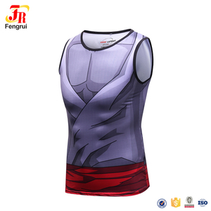 Venta al por mayor 3D Anime hombres <span class=keywords><strong>ropa</strong></span> Bola de Dragón sin mangas gimnasio T camisa - Product Image 5