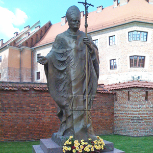 La vida al aire libre tamaños Iglesia bronce <span class=keywords><strong>Papa</strong></span> escultura - Product Image 6