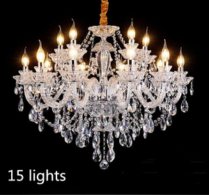 Moderne <span class=keywords><strong>pas</strong></span> <span class=keywords><strong>cher</strong></span> 8 tête K9 cristal clair <span class=keywords><strong>lustre</strong></span> pour salle à manger - Product Image 2