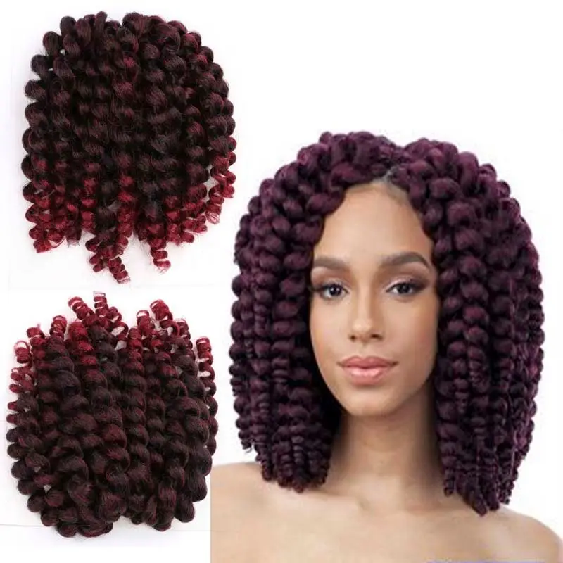 Wholesale 2x value jumpy wand curl crochet braid jamaican bounce wist braids hair extensions