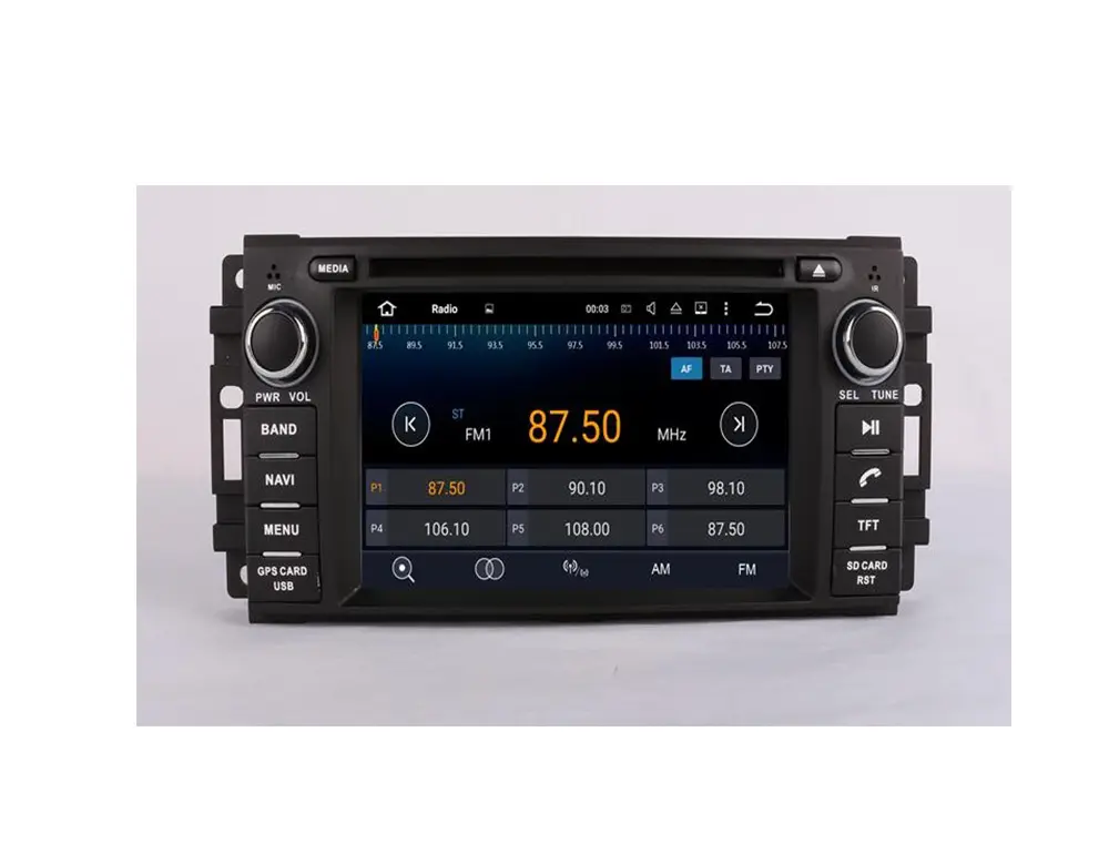 6.2" Android 9.0 system DSP and gps DAB OBD 8core Car DVD player for Jeep commander Rgand for Cherokee