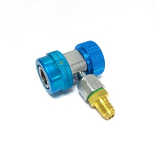 Adaptateur rapide mâle SAE 1/4 po zingué <span class=keywords><strong>pour</strong></span> <span class=keywords><strong>climatiseur</strong></span> automobile R134A haute/basse pression, accessoires automobiles <span class=keywords><strong>pour</strong></span> gaz CVC - Product Image 3