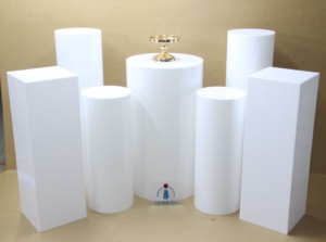 Iangel Cover Cube Socles Plinthes rectangulaires en acrylique transparent pour la décoration de mariage - Product Image 6