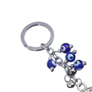 Nouvelle Arrivée Palm Pendentif Fatima Hamsa Main porte-clés Avec Verre Perle Gland - Product Image 4