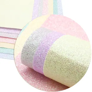 shiny glitter candy color synthetic leather for bags and shoes 63390