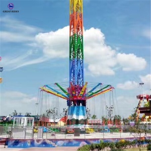 Atractiva al aire libre <span class=keywords><strong>Luna</strong></span> Park equipo eléctrico 25 m Altura Rotary caída libre vuelo torre en venta - Product Image 2