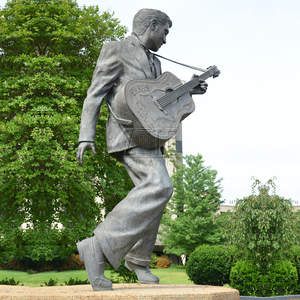 Jardín de vida tamaño famoso figura de bronce <span class=keywords><strong>elvis</strong></span> <span class=keywords><strong>presley</strong></span> estatua - Product Image 2