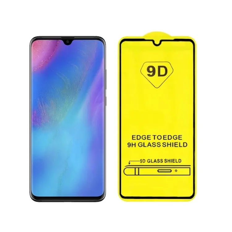 9D Full Glue Full Coverage Tempered Glass Screen Protector For Huawei P30 P20 Mate 20 Lite Pro Honor 8A 8X Y6 Y7 Y9 P Smart 2019