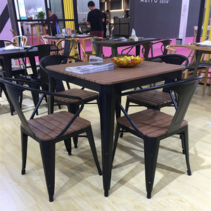 Buena calidad de oro proveedor restaurante vintage de metal de mesa y silla - Product Image 2