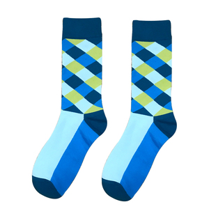 Calzini divertenti felici per donne di <span class=keywords><strong>moda</strong></span> personalizzate all'ingrosso Argyle calzini colorati - Product Image 6