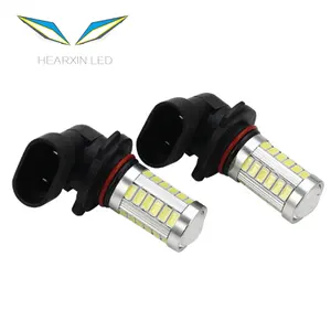 ไฟตัดหมอก LED H11 H8 H10 HB3 9005,หลอดไฟวิ่ง HB4 9006ไฟรถยนต์ H16 K สีขาว6000 5630 33SMD 1000LM