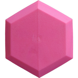 Haltères hexagonaux en caoutchouc rose sans odeur, nouveau design - Product Image 4