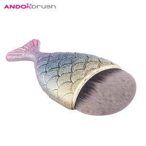 <span class=keywords><strong>Moins</strong></span> <span class=keywords><strong>cher</strong></span> arc-en-gradient poignée sirène <span class=keywords><strong>maquillage</strong></span> brosse - Product Image 4