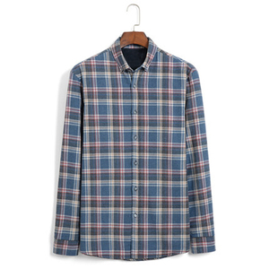 OEM algodón peached de franela de invierno cálido camisas de <span class=keywords><strong>lana</strong></span> pesada dentro - Product Image 4