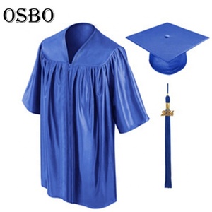 Venta al por mayor barato colorido niños en edad preescolar brillante vestido de graduación y gorra para niño - Product Image 1