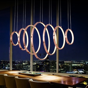 Nuevo diseño de anillo de Metal moderno LED lámparas de luz de techo - Product Image 6