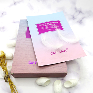OMY dama SEDA Natural complejo de fibra de hidratar <span class=keywords><strong>oro</strong></span> colágeno cuello de la cara máscara para el cuidado de la piel - Product Image 5