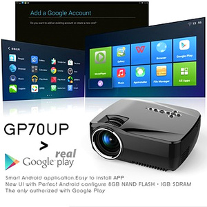 GP70UP Google mercado <span class=keywords><strong>home</strong></span> theater mini bolsillo proyectores de alta resolución - Product Image 1