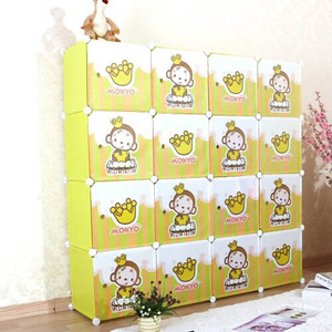 Grand espace 16 cubes accueil meubles facile à nettoyer Portable en plastique Armoire de stockage organisateur - Product Image 3