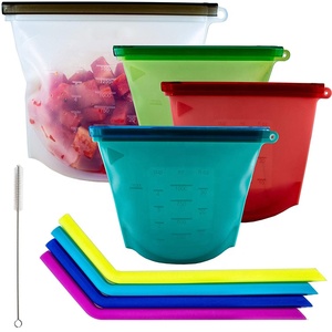 <span class=keywords><strong>Amazon</strong></span> meilleur Vendeur En Silicone Réutilisable De Stockage <span class=keywords><strong>Sous</strong></span> <span class=keywords><strong>Vide</strong></span> Alimentaire Préservation Congélateur Sac premium sacs - Product Image 1