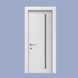 Interior apartamento habitación de hotel impermeable interior inodoro Wpc Panel de puerta de seguridad diseño de baño Puerta de vidrio templado - Product Image 3