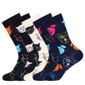 Calzini divertenti felici calzini di <span class=keywords><strong>moda</strong></span> personalizzati all'ingrosso di alta qualità calzini modello gatto donna - Product Image 1