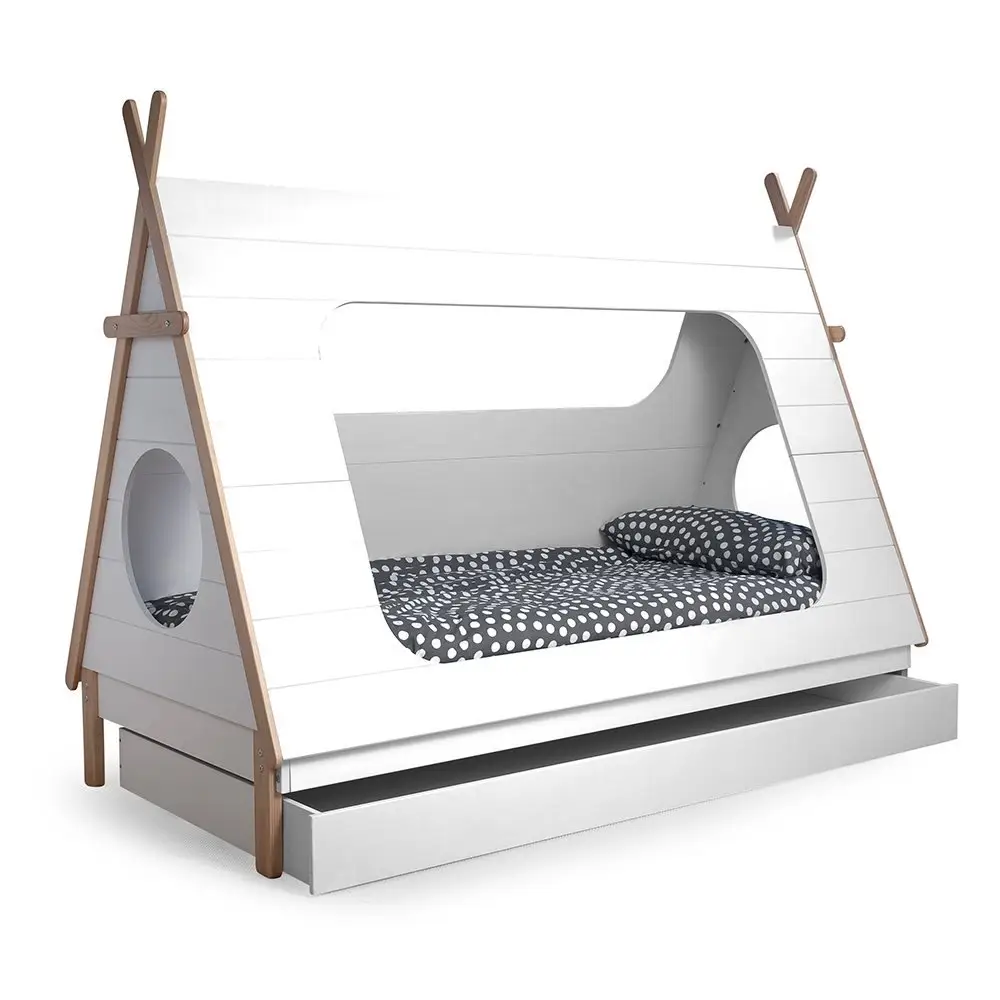 עץ בית מיטה לילדים בית עץ ילדי מיטת מיטת יחיד מסגרת עץ מלא בנות מערכות שינה