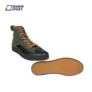Haut semelle en caoutchouc pliable de style militaire chaussure - Product Image 4