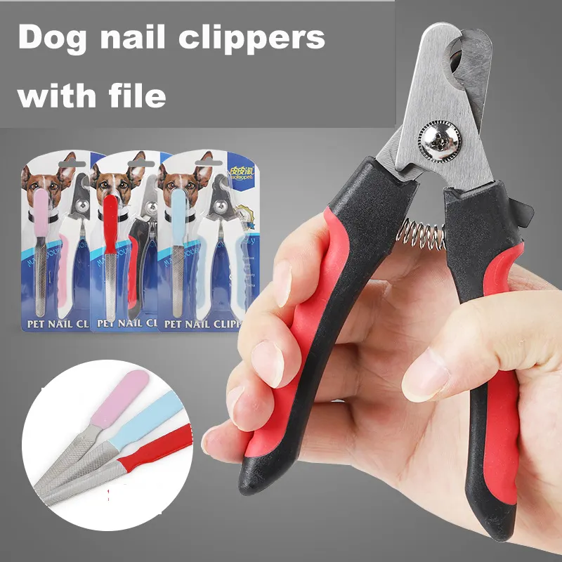 ステンレス鋼耐久性犬ペット爪切りとファイル卸売中国メーカー