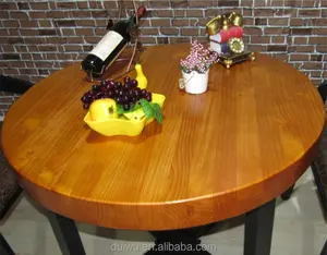 불산 제조 업체 라운드 작은 아침 단단한 나무 테이블