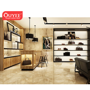 Arredamento per Vetrine di Boutique di Moda, Mobili in Legno per Negozi di Occhiali, <span class=keywords><strong>Scarpe</strong></span> e Borse, Decorazione e Design d'Interni per Negozi - Product Image 4