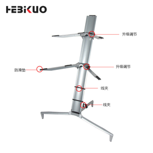 HEBIKUO Z-80 En alliage D'aluminium double Avion clavier <span class=keywords><strong>stand</strong></span> pliant électrique piano clavier <span class=keywords><strong>stand</strong></span> - Product Image 6