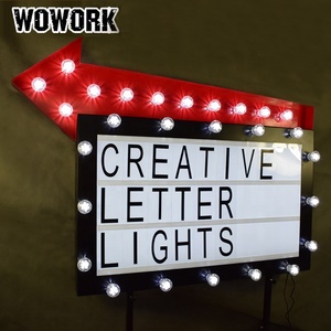 Boîte lumineuse de cinéma personnalisée WOWORK 3D en métal fait main avec cadre, modèle 2026 - Product Image 1