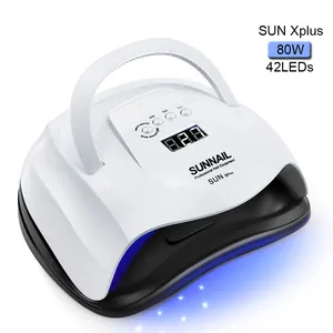 SUNNAIL nuevo sol X Plus de secado rápido de uñas led lámpara fabricante venta sol una uv lámpara led de uñas uv led sunone lámpara de uñas uv led 80 w