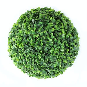 V-3043 Vente chaude <span class=keywords><strong>Boule</strong></span> de gazon artificielle suspendue en <span class=keywords><strong>buis</strong></span> vert Buxus Topiaire - Product Image 2