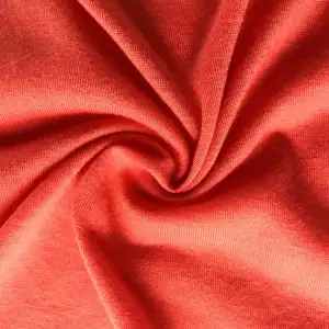 Poly filato di lavoro a maglia mercerizzato single jersey 100% poliestere pianura tinta tessuto del vestito della corea
