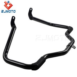 บาร์กันชนป้องกันเครื่องยนต์สีดำสำหรับมรดก Harley Fatboy Softail Springer 00-17 - Product Image 4