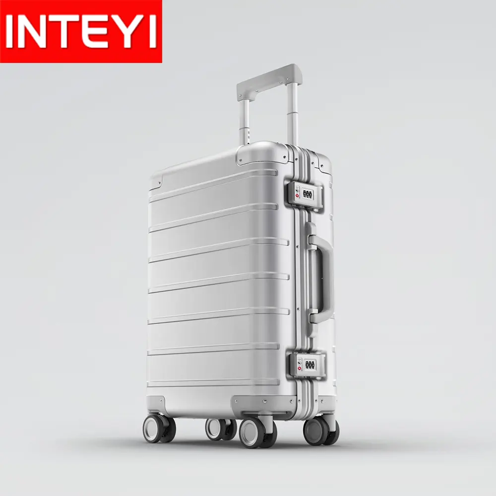 Xiaomi Mi Metal Suitcase Aluminum Alloy 90Fun Metal Luggage Mijia Travel Suitcase 20'' inches Spinner Wheel Lightweight Durable