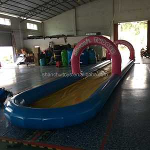 Phao trượt nước đơn dài 2025, đường trượt đơn, chất liệu bạt PVC, dài 20m, tải trọng trên 500kg, dùng cho thương mại, dành cho người lớn - Product Image 3