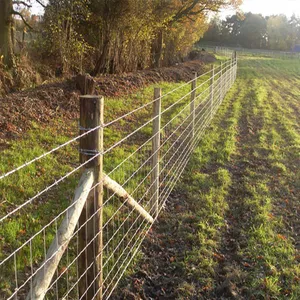 Cerca de porco de fio galvanizado agrícola durável 800mm com postagem