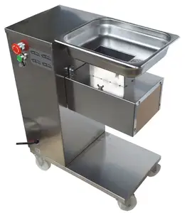 Stainless Steel 500kg/h Automatic Electric Meat Slicer Machine slicing fresh meat