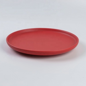 Alta calidad matt precio barato <span class=keywords><strong>ronda</strong></span> <span class=keywords><strong>restaurante</strong></span> utilizados de platos de servir para <span class=keywords><strong>la</strong></span> venta - Product Image 3