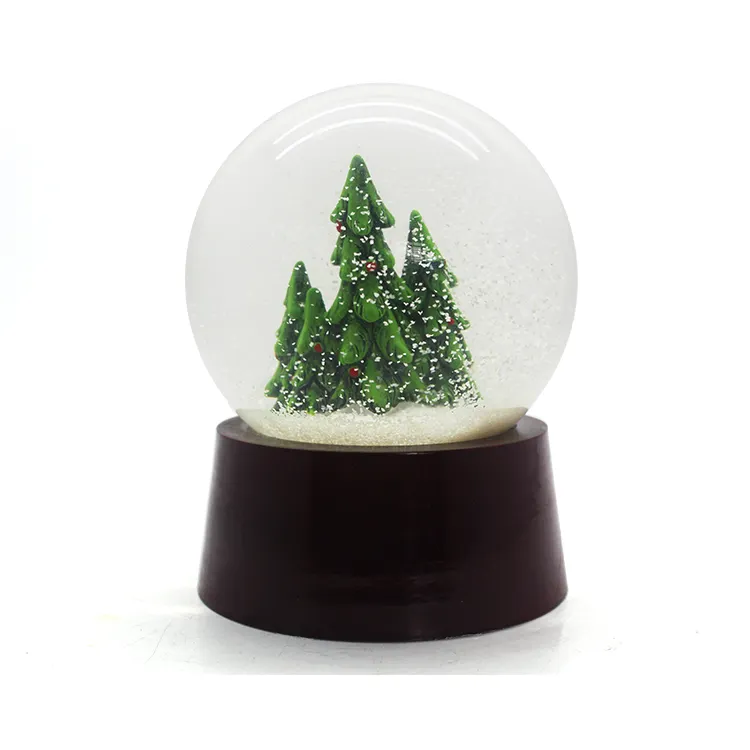 custom design snow globe tree snow ball
