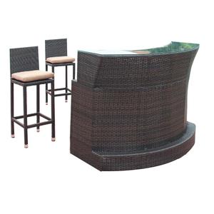 Industrial Outdoor PE Rattan Contemporary Bar Furniture Sets with <strong>Table</strong> <strong>and</strong> <strong>High</strong> <strong>Stool</strong> - Product Image 5
