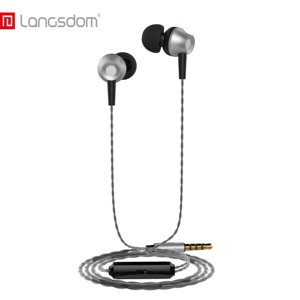 Casque audio filaire stéréo en métal Langston, écouteurs, casque mobile pour <span class=keywords><strong>iPhone</strong></span> Samsung - Product Image 2