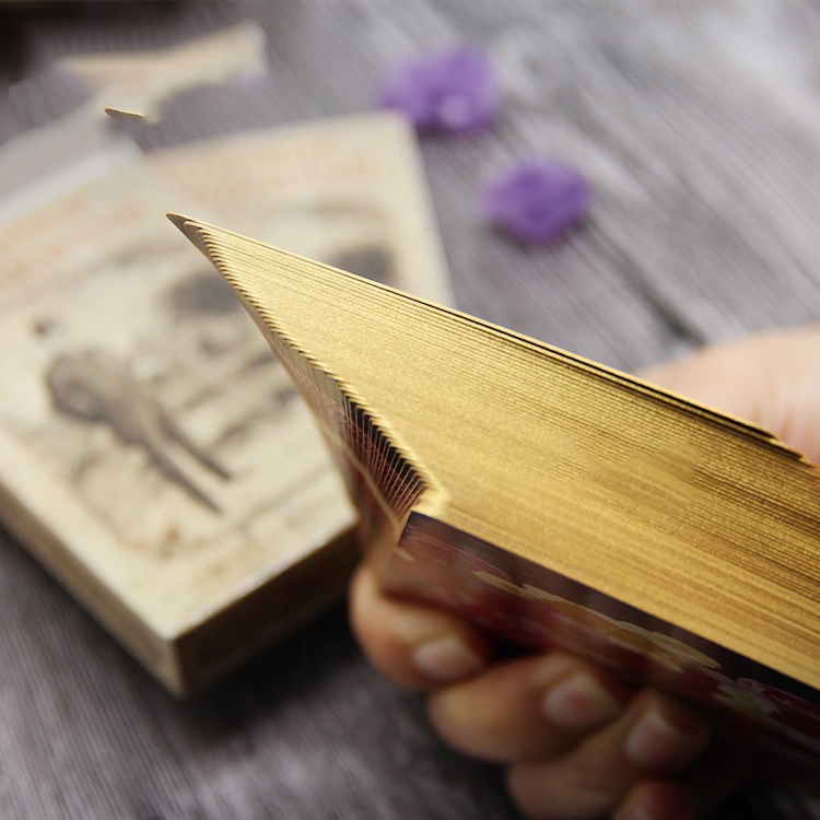 Стандартный размер карты Таро, индивидуальная печать 78 карт Таро с матовой позолотой