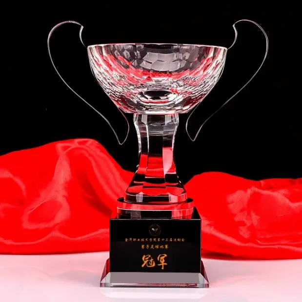 K9 क्रिस्टल ट्रॉफी कप उच्च गुणवत्ता क्रिस्टल पुरस्कार