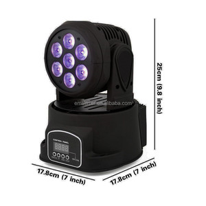 7*10 W RGBW Mini <span class=keywords><strong>se</strong></span> vigas de rotación de la cabeza de iluminación para bares Disco hall rendimiento - Product Image 2